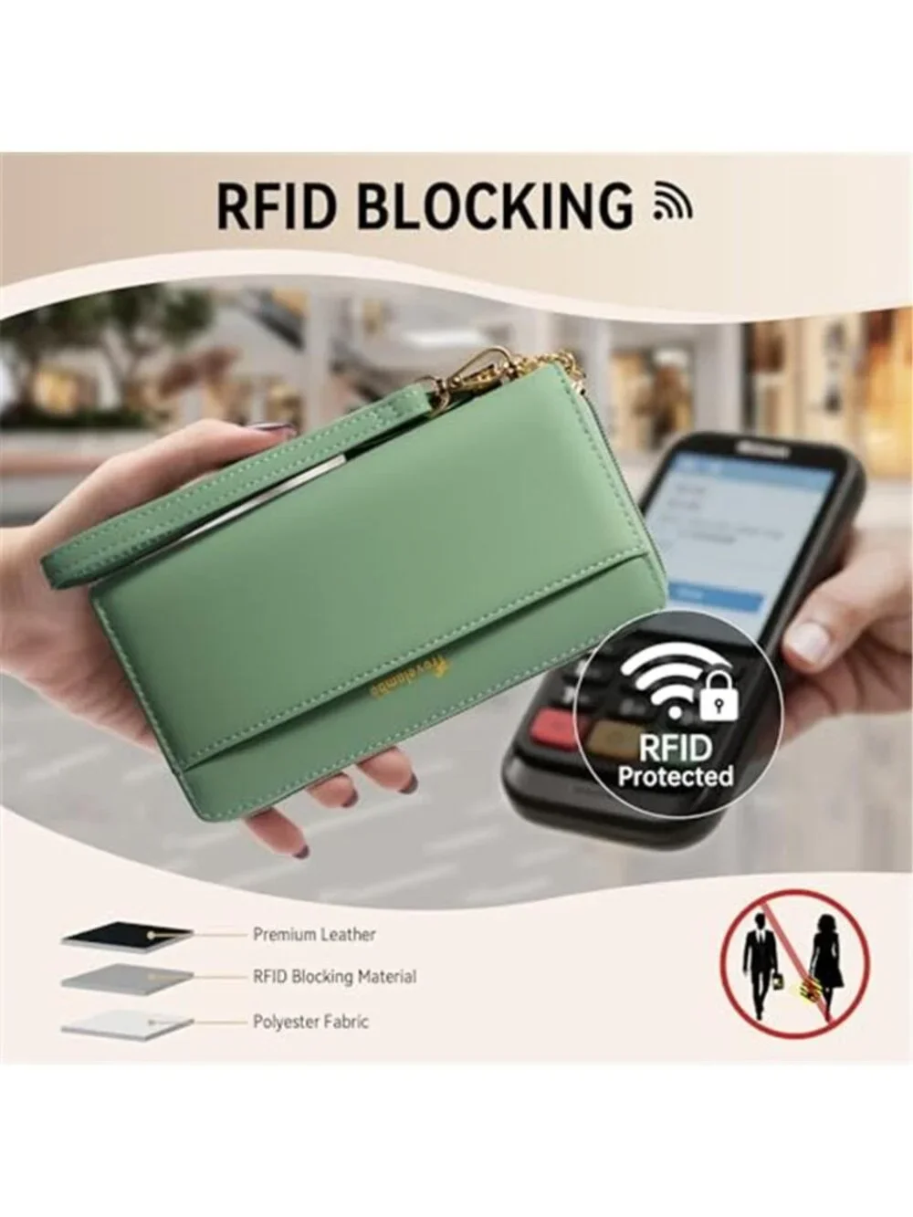 Womens Wallet Tassel Bifold Ladies Clutch Wristlet